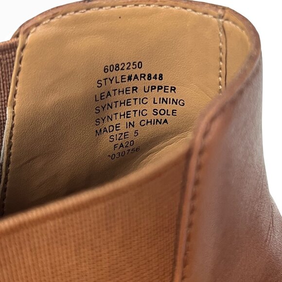 SIZE 5 Womens J.Crew Fallon Brown Leather Western Pointed Toes Factory Booties - Picture 9 of 10